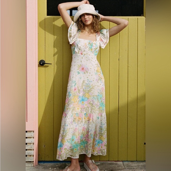 NWOT.  Spell.  Lei Lei Frill Dress. Size XS. - Picture 2 of 5